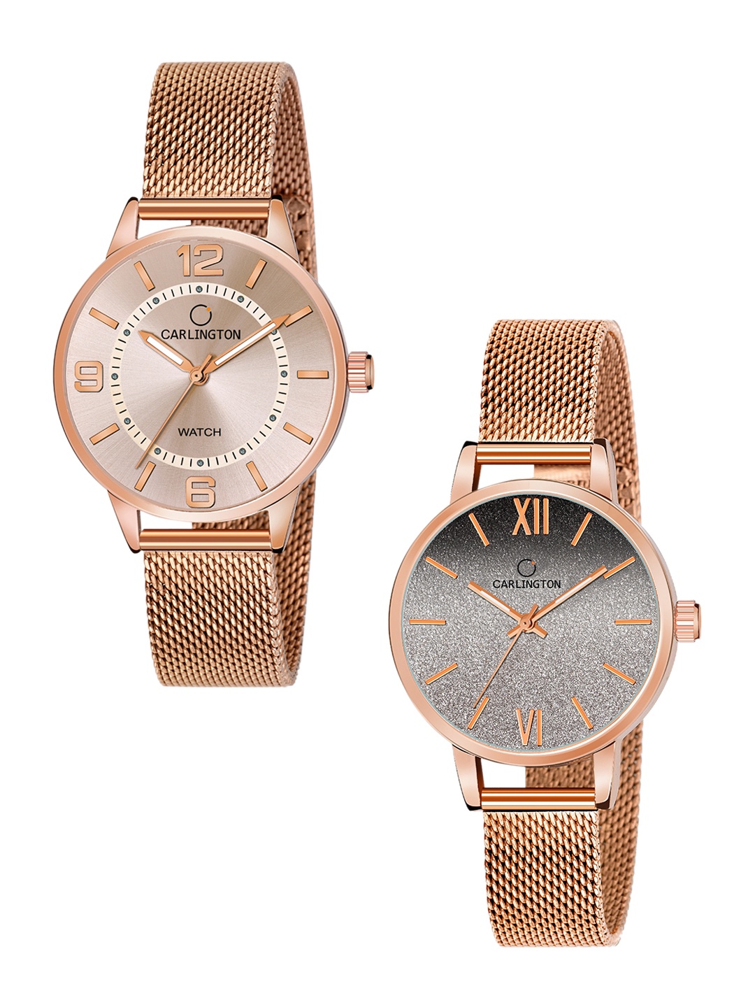

CARLINGTON Women Set of 2 Multicoloured Dial & Multicoloured Analogue Watch, Multi