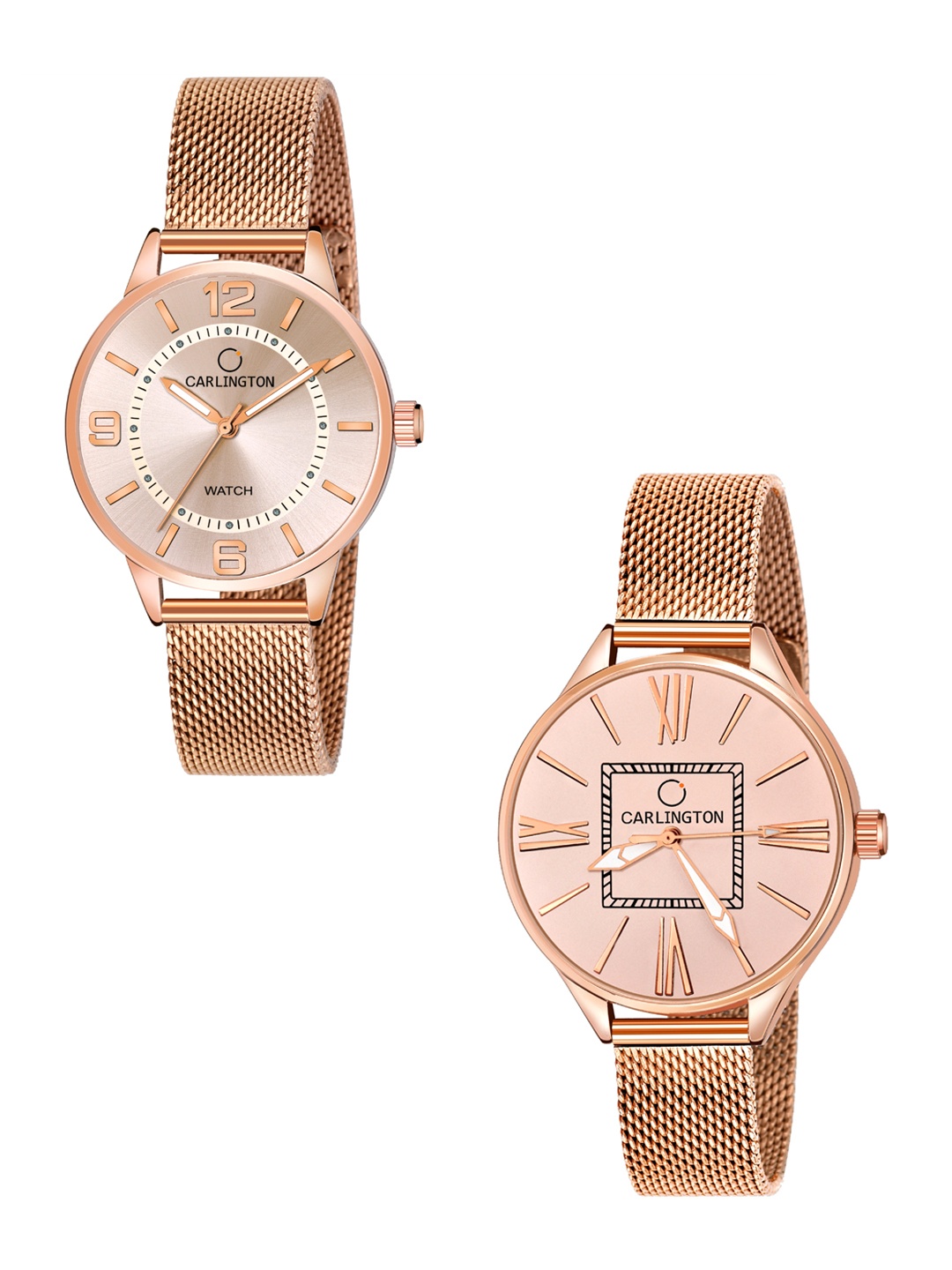 

CARLINGTON Women Multicoloured Dial & Multicoloured Stainless Steel Bracelet Style Straps Analogue Watch, Multi