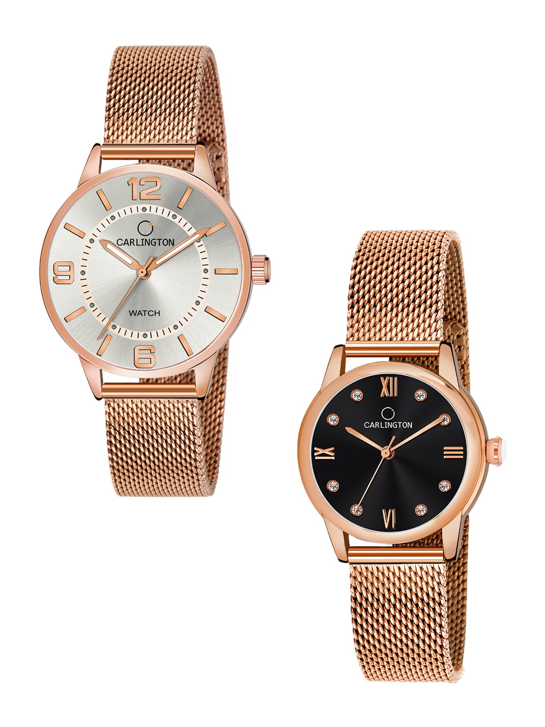 

CARLINGTON Women Set of 2 Multicoloured Dial & Multicoloured Analogue Watch, Multi