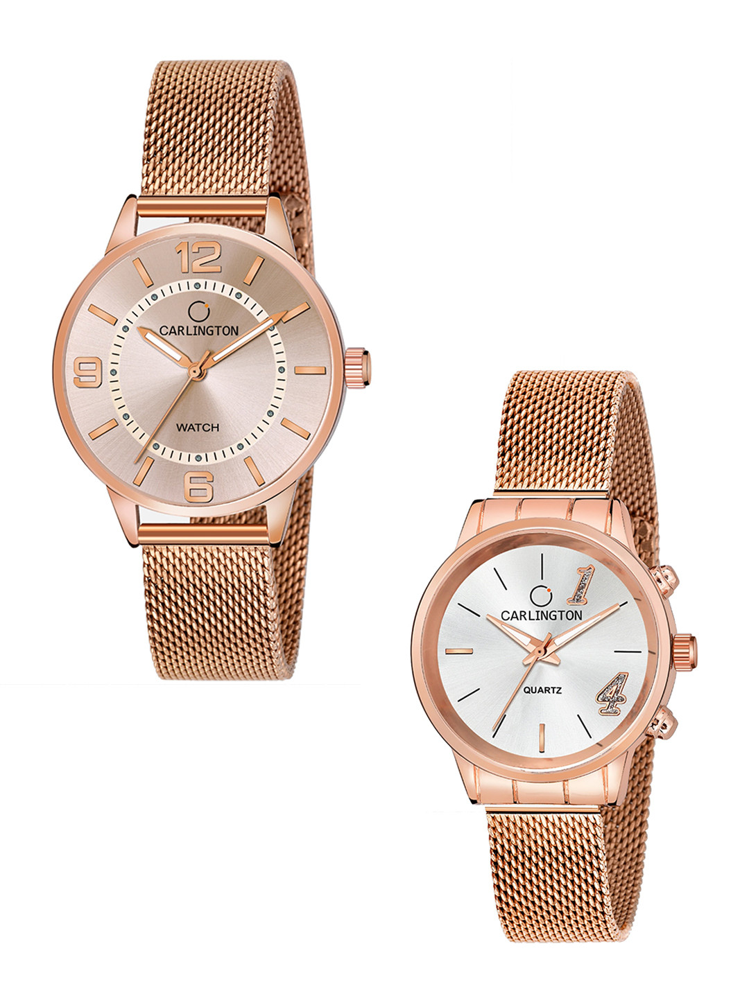 

CARLINGTON Women Multicoloured Dial & Multicoloured Stainless Steel Bracelet Style Straps Analogue Watch, Multi
