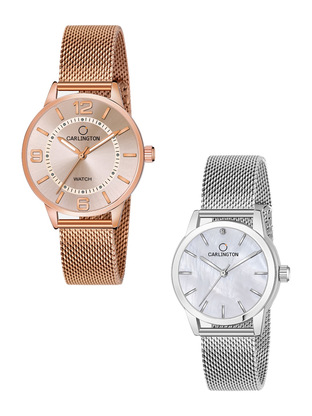 

CARLINGTON Women Multicoloured Dial & Multicoloured Stainless Steel Bracelet Style Straps Analogue Watch, Multi