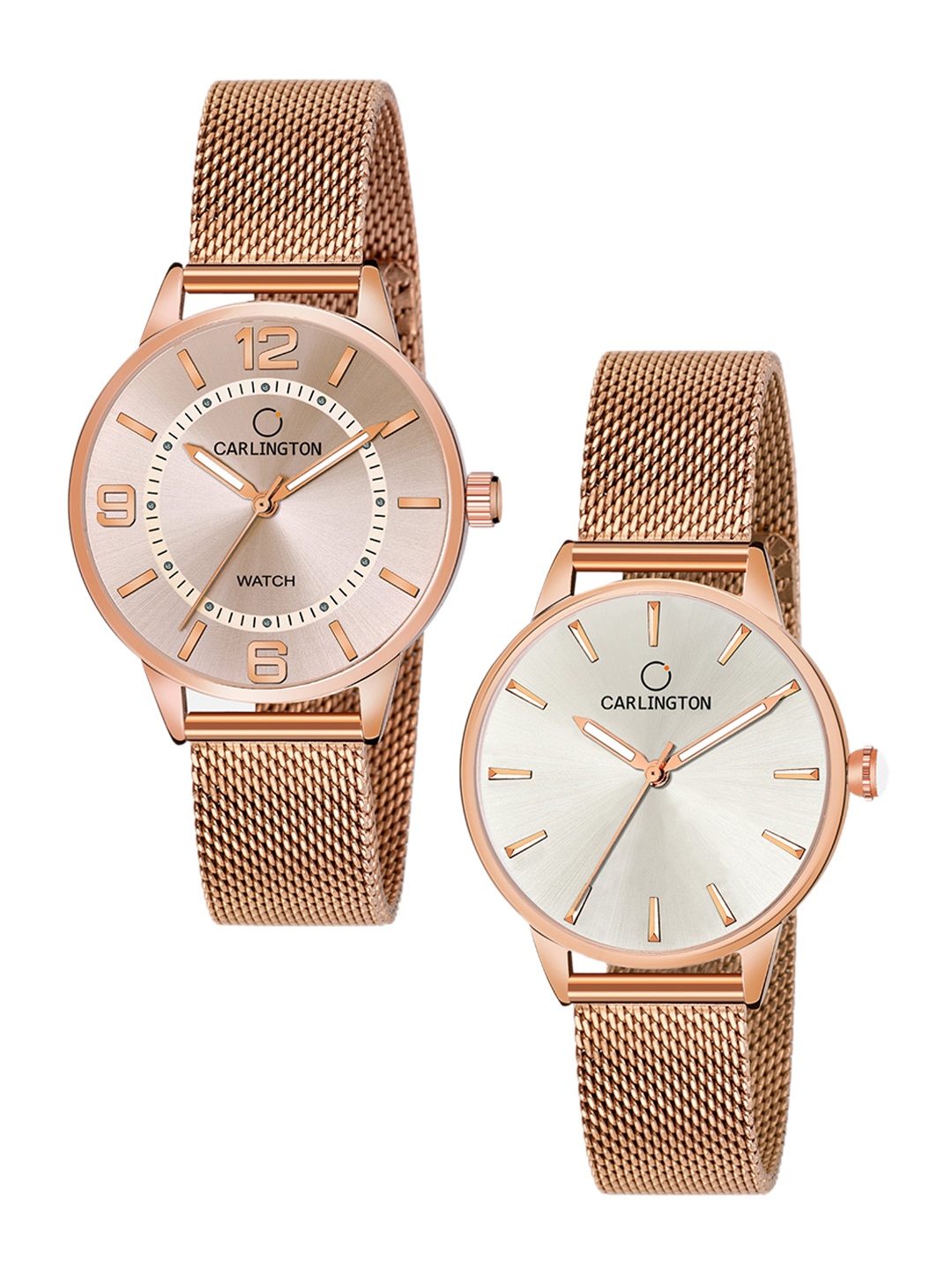 

CARLINGTON Women Multicoloured Dial & Multicoloured Stainless Steel Bracelet Style Straps Analogue Watch, Multi