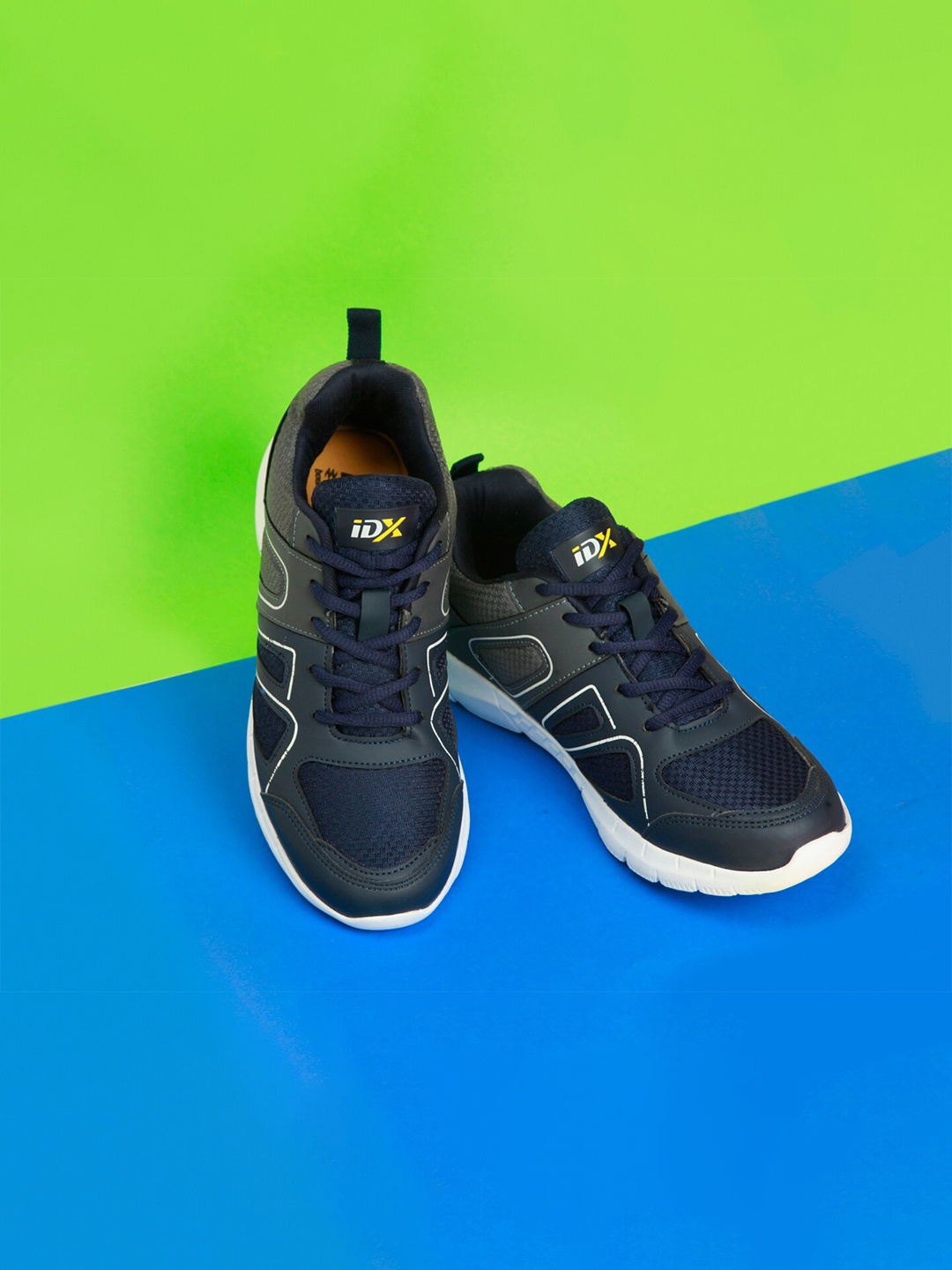 

ID Men Navy Blue & Grey Running Shoes