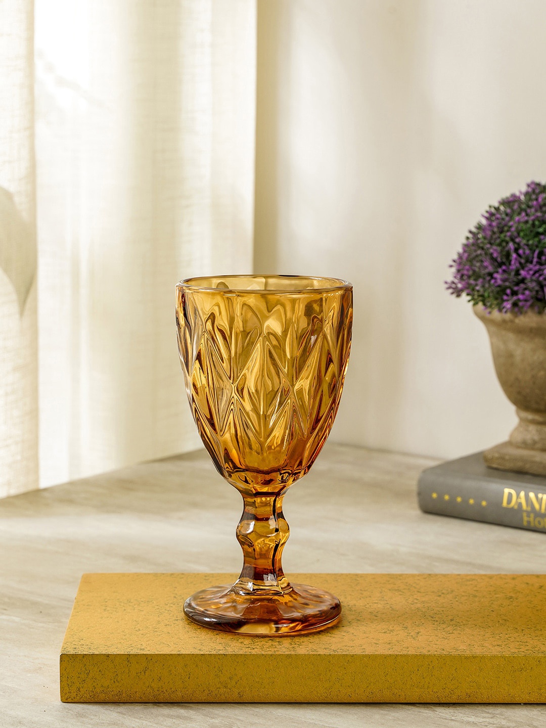 

Pure Home and Living Set of 6 Brown Wine Glass