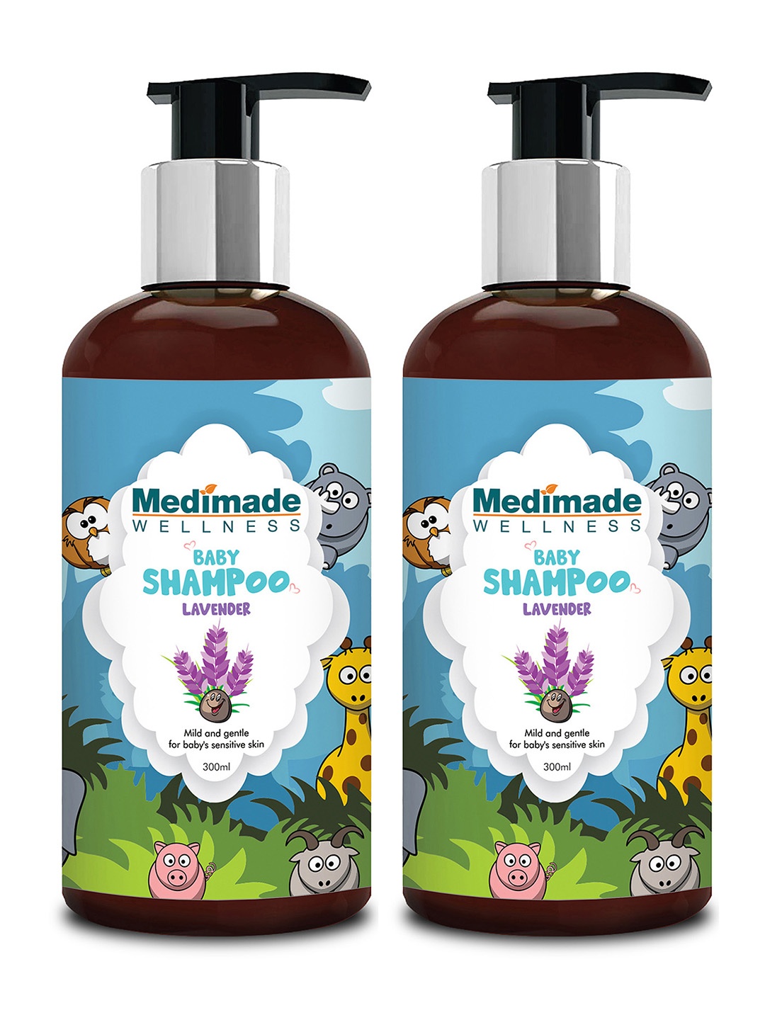 

Medimade Unisex Kids Lavender Pack of 2 Baby Shampoo