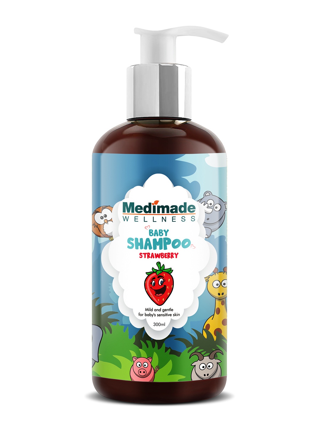 

Medimade Baby Shampoo Strawberry - 300 ml, Pink