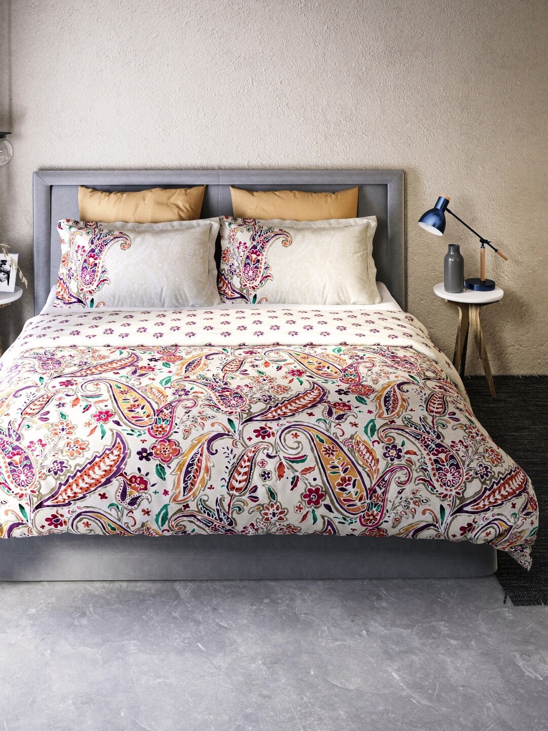 

DDecor Multicoloured Floral Mild Winter Cotton 110 GSM Double Bed Dohar, Multi