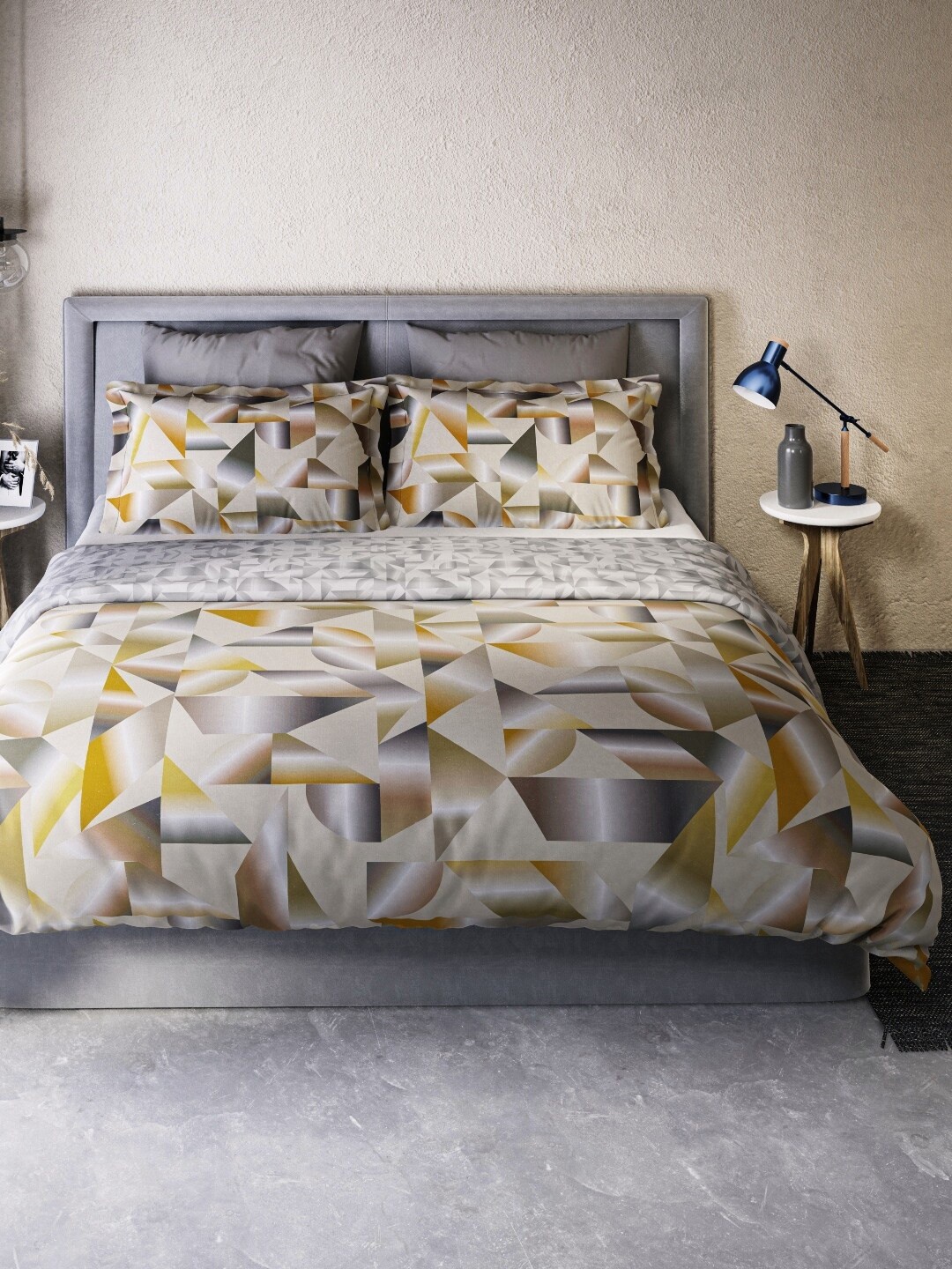 

DDecor Brown & Beige Geometric Mild Winter 110 GSM Cotton Double Bed Dohar