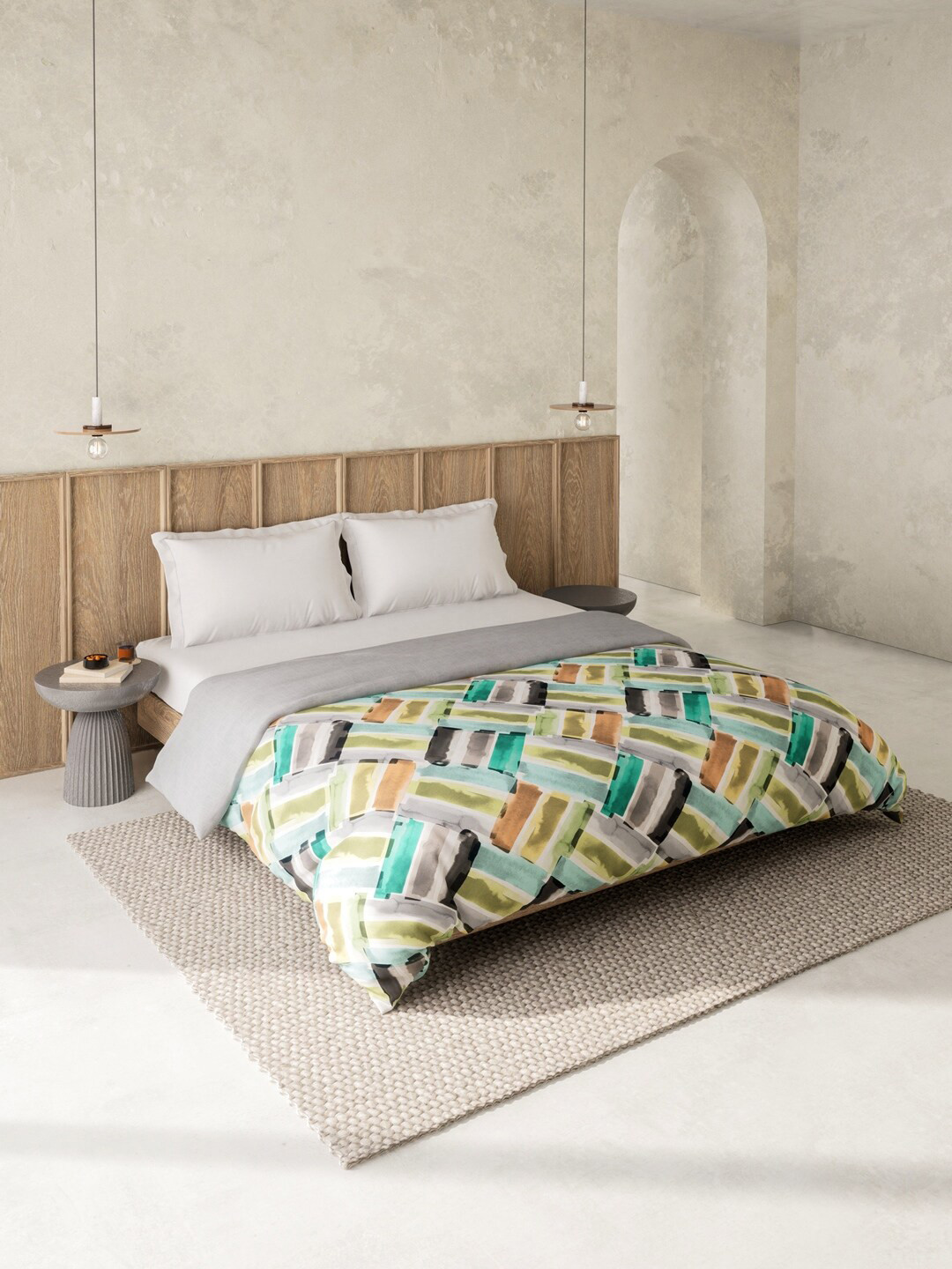 

DDecor Green Geometric Printed 210 GSM Double Bed Comforter