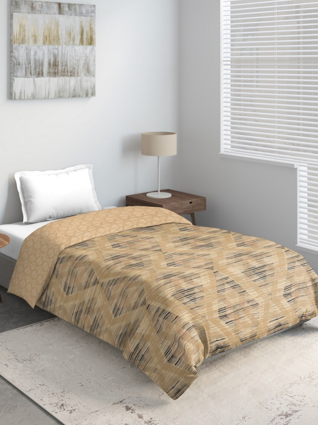 

DDecor Brown Geometric 210 GSM Double Bed Comforter