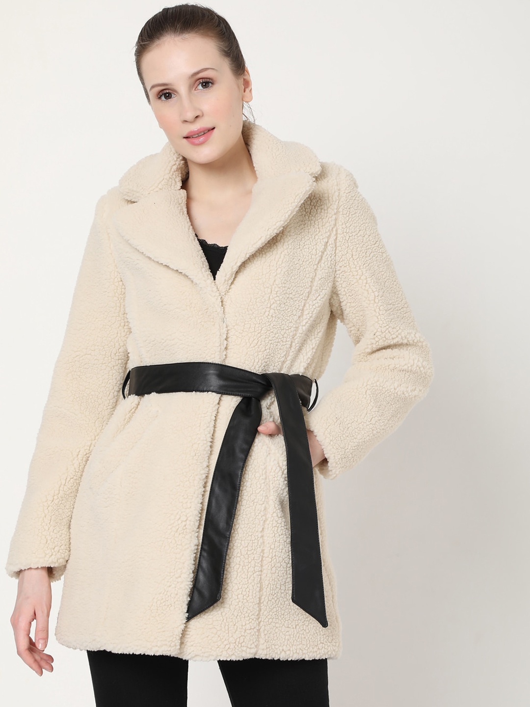 

Vero Moda Women Beige Solid Longline Tailored Jacket