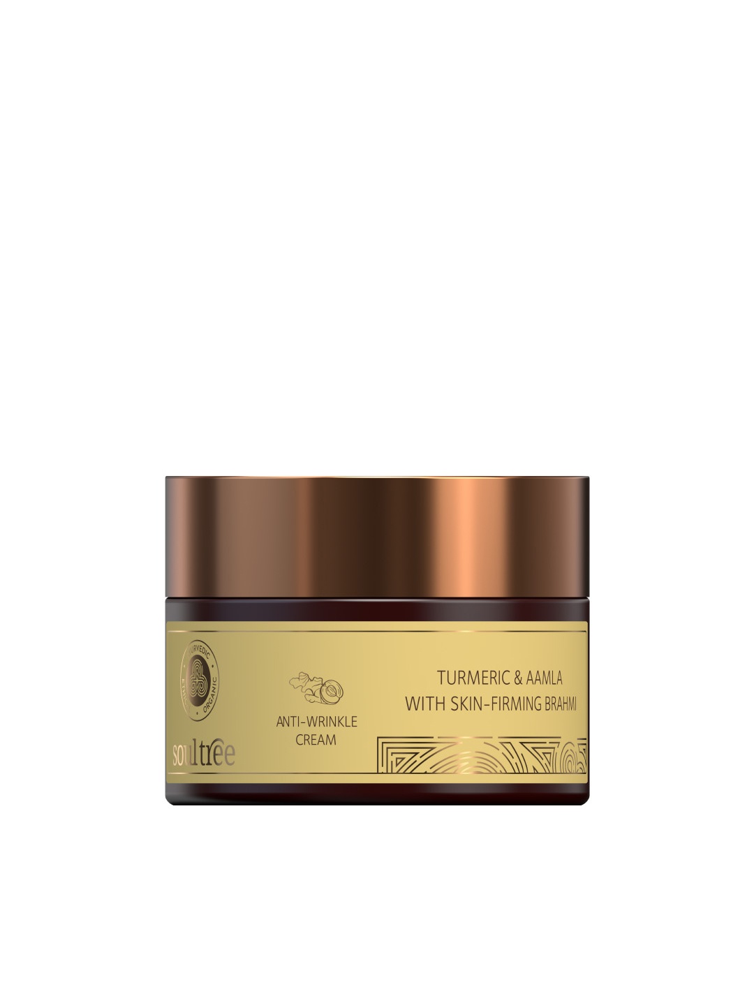 

Soultree Anti-Wrinkle Cream - Turmeric & Aamla With Skin Firming Brahmi - 25gm, Yellow