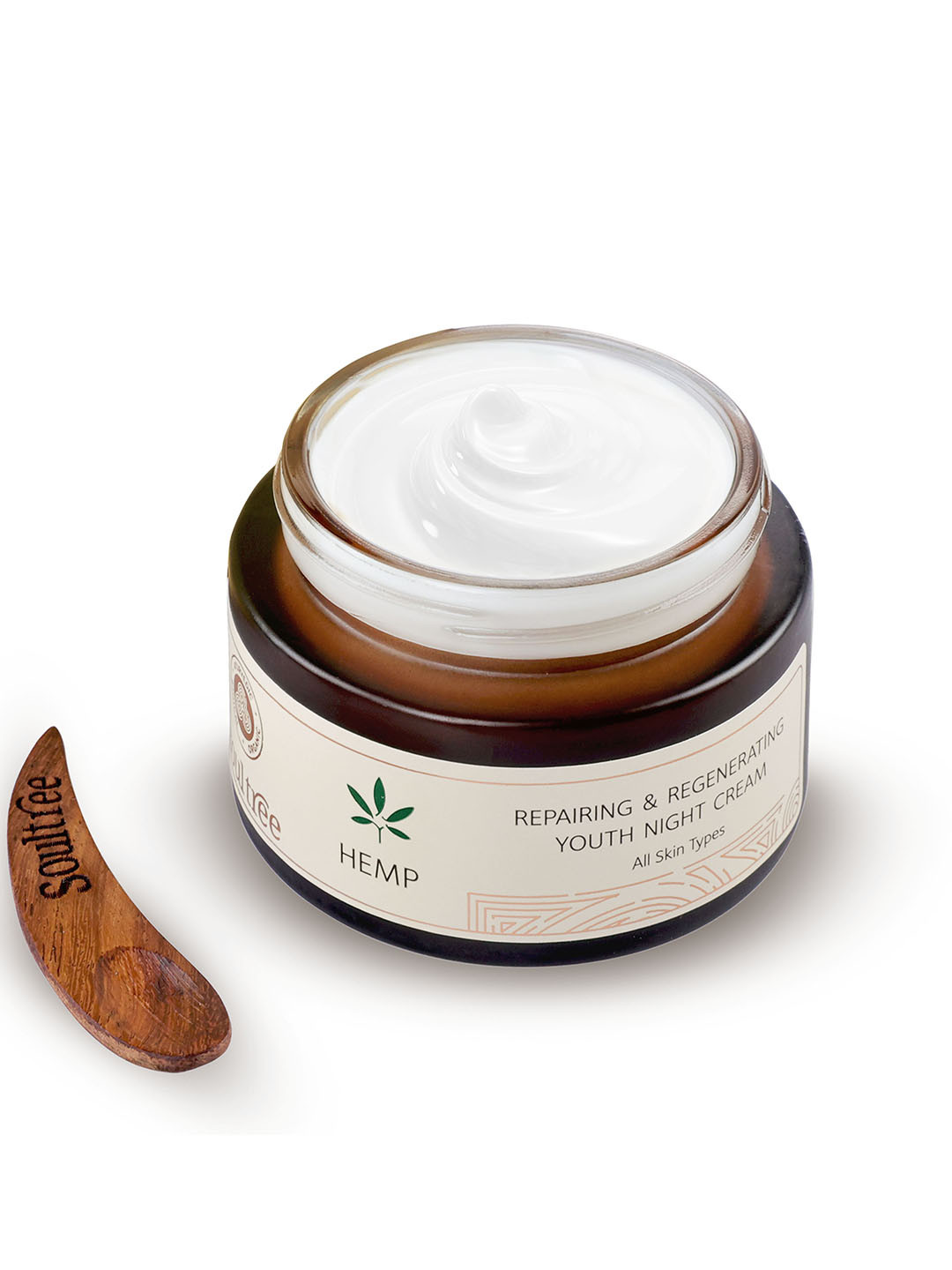 

Soultree Hemp Repairing Youth Night Cream - 50g, White