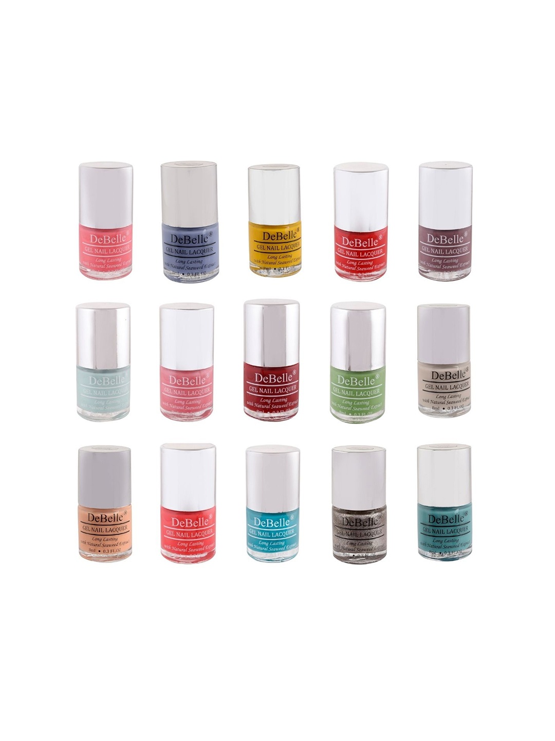 

DeBelle Set 15 Gel Nail Polish- 8 ml Each, Multi