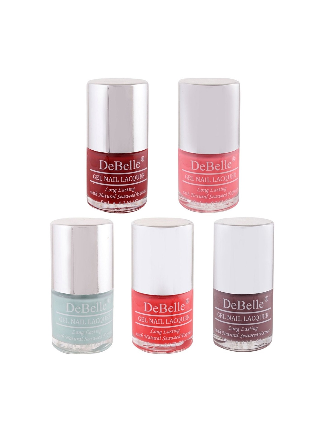 

DeBelle Set of 5 Gel Nail Polish- 8 ml Each, Multi