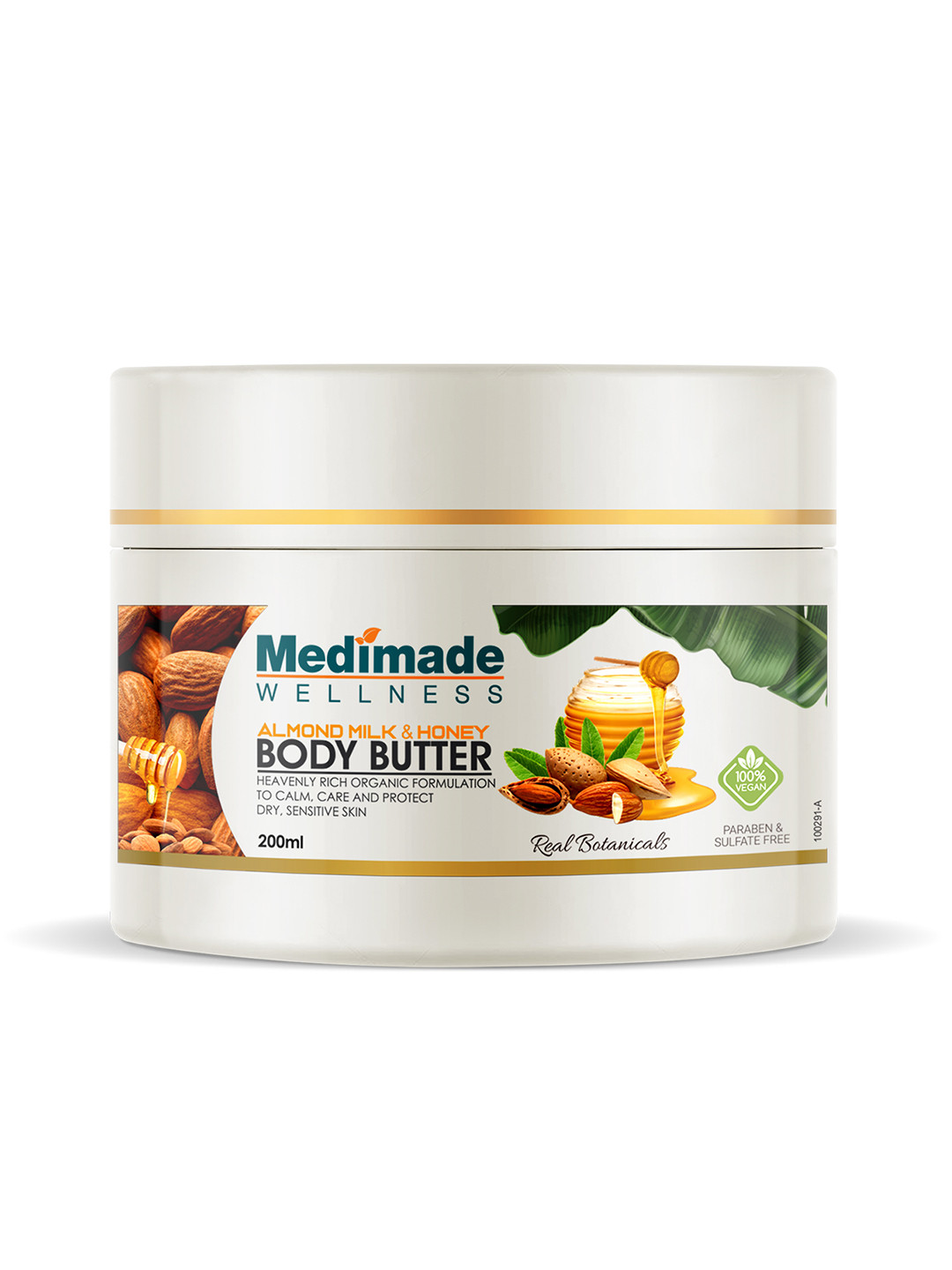 

Medimade Almond and Honey Body Butter - 200 ml, Green