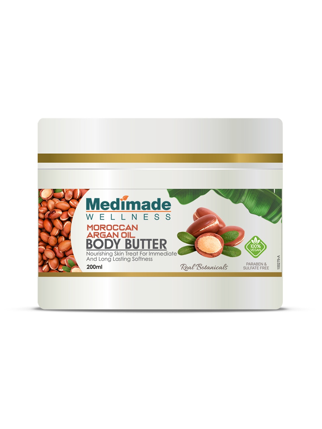 

Medimade Moroccan Argan Oil Body Butter - 200 ml, Peach