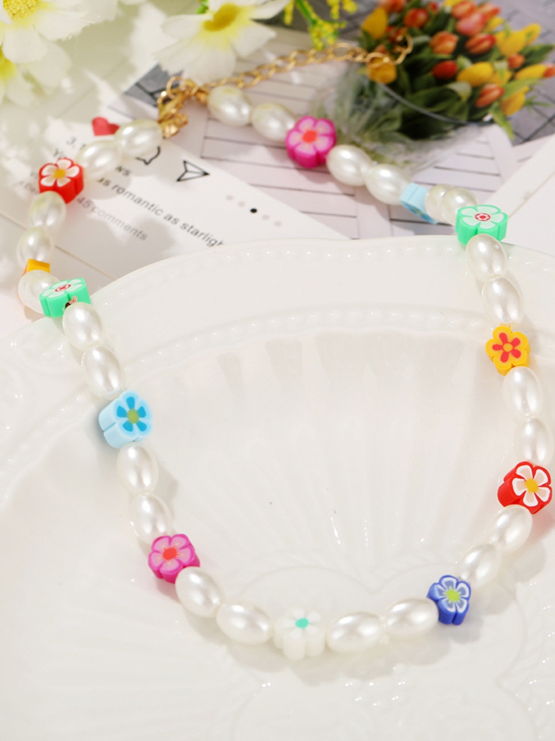 

URBANIC Multicoloured Beaded Necklace, Multi