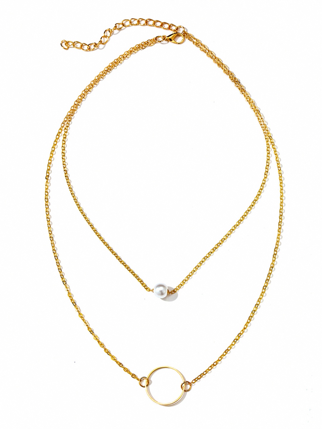 

URBANIC Gold-Toned Multi-Layered Necklace
