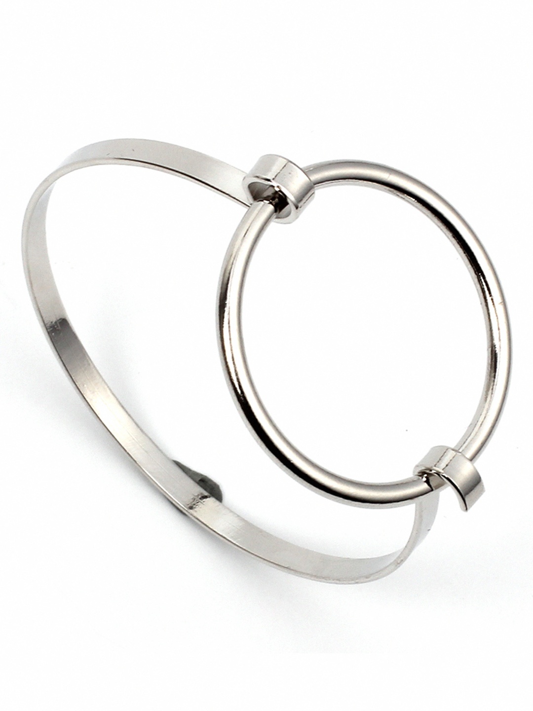

URBANIC Women Silver-Toned Cuff Bracelet