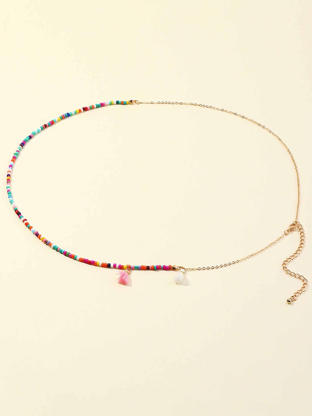 

URBANIC Gold-Toned & Red Choker Chain