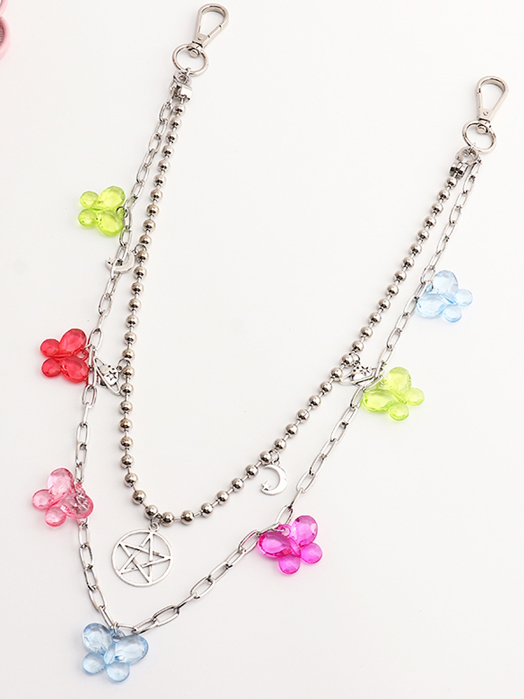 

URBANIC Silver-Toned Layered Body Chain