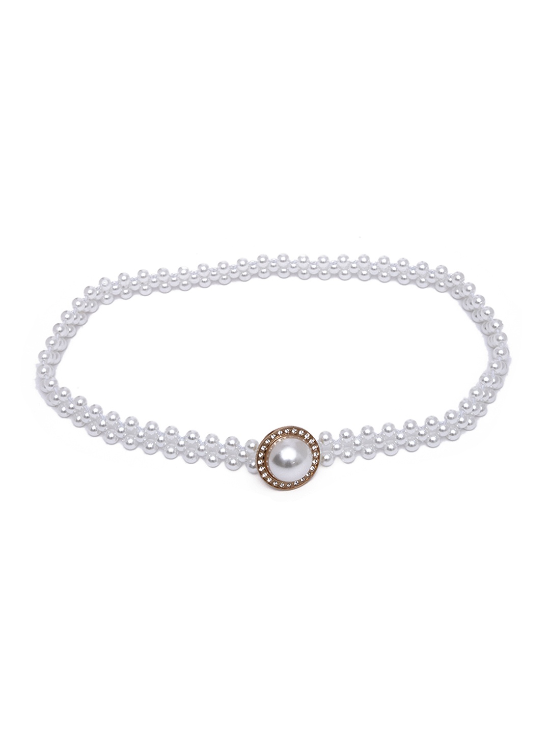 

URBANIC Women White Beaded Pearl Body Chain