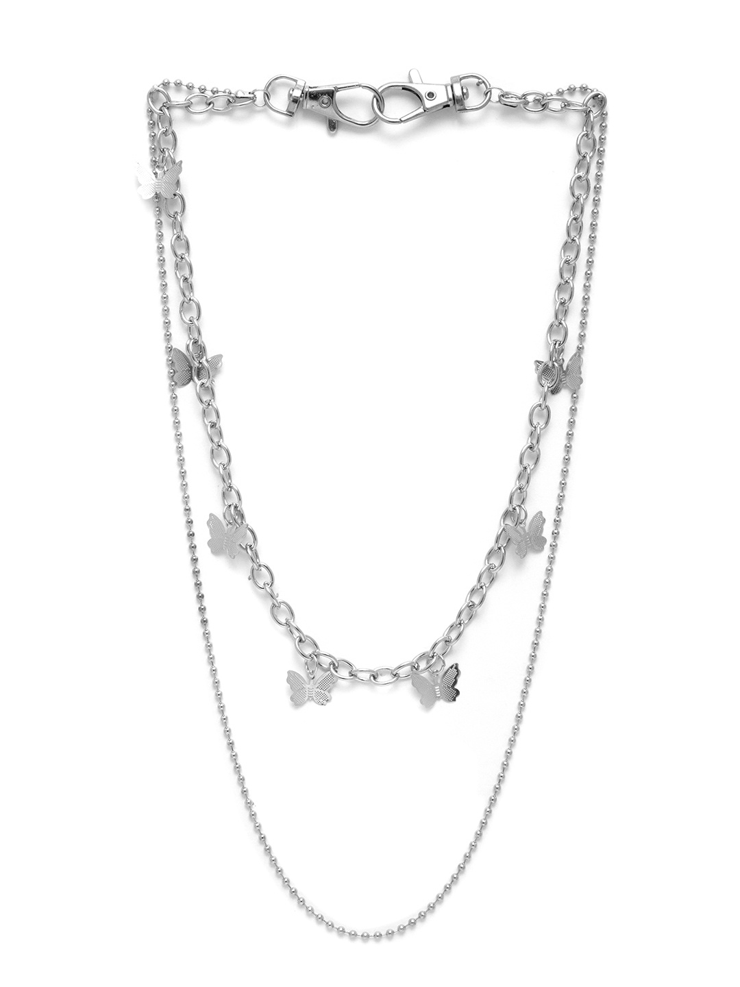 

URBANIC Women Silver-Toned Layered Body Chain