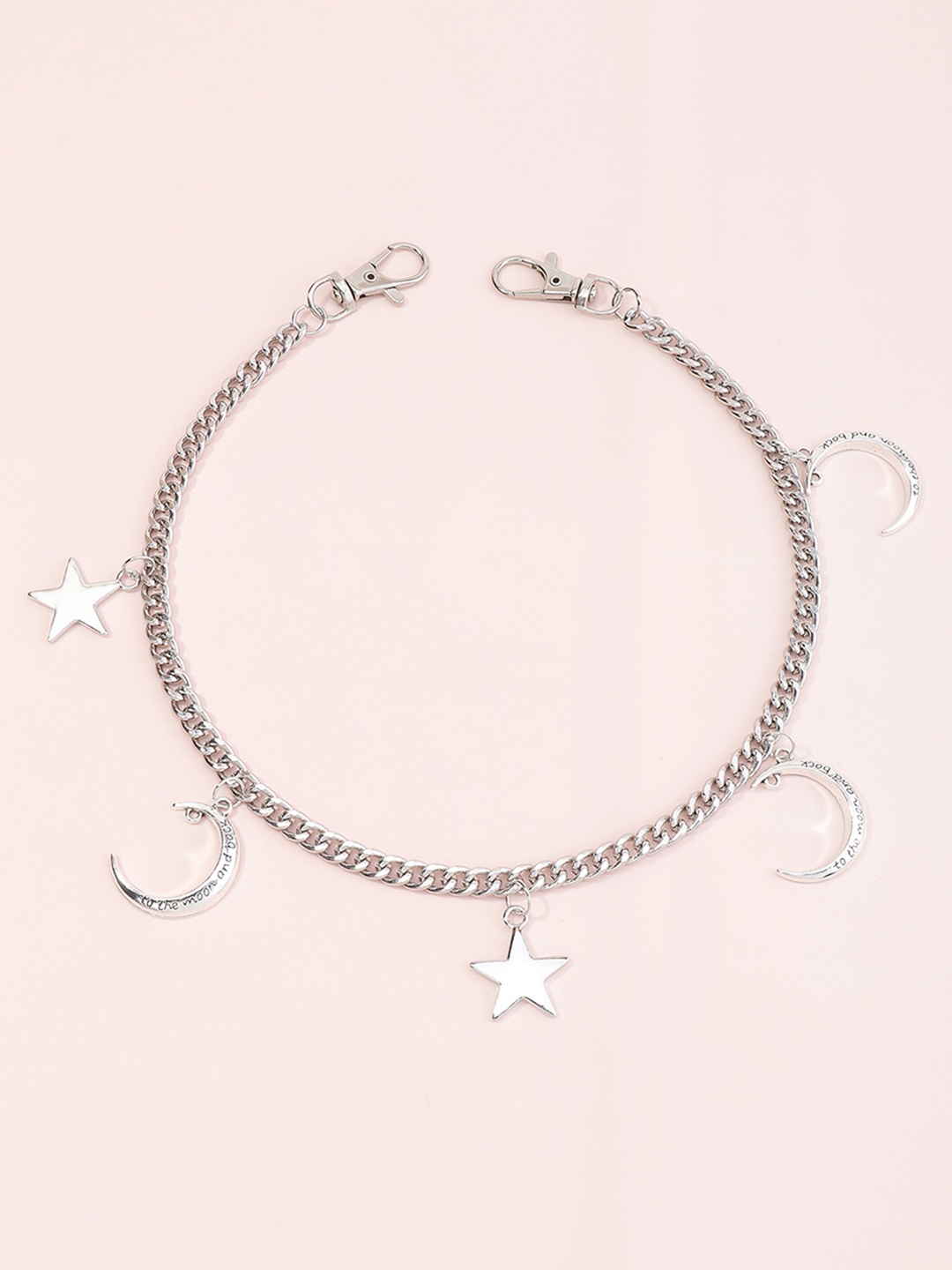

URBANIC Silver-Toned Charm Body Chain