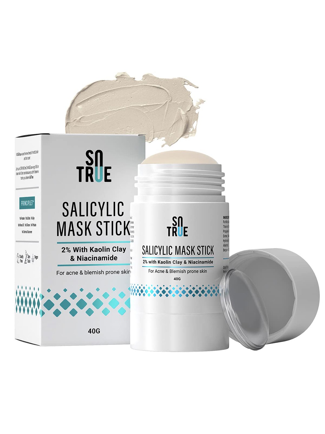 

SOTRUE 2% Salicylic Acid Face Mask Stick with Kaolin Clay, White