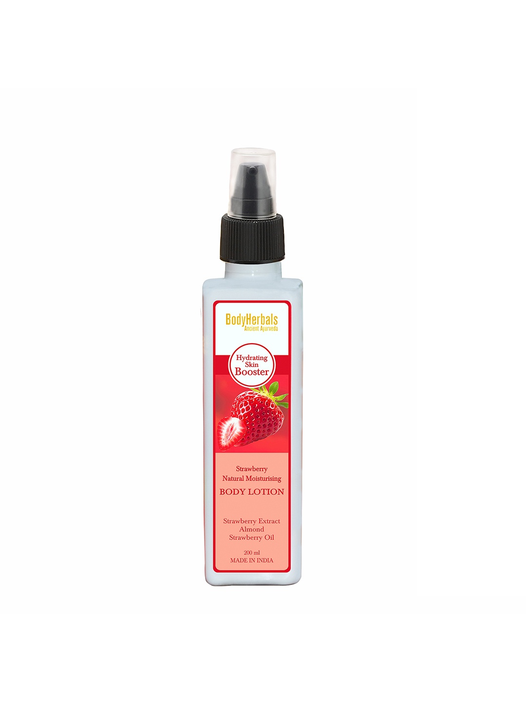 

BodyHerbals Hydrating & Glow Strawberry Moisturising Body Lotion - 200 ml, White