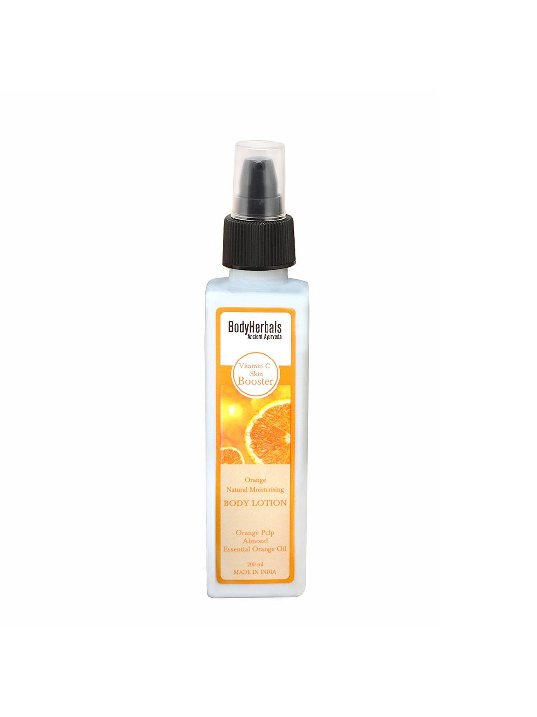 

BodyHerbals Dry Skin Body Lotion with Orange & Almond - 200 ml, White