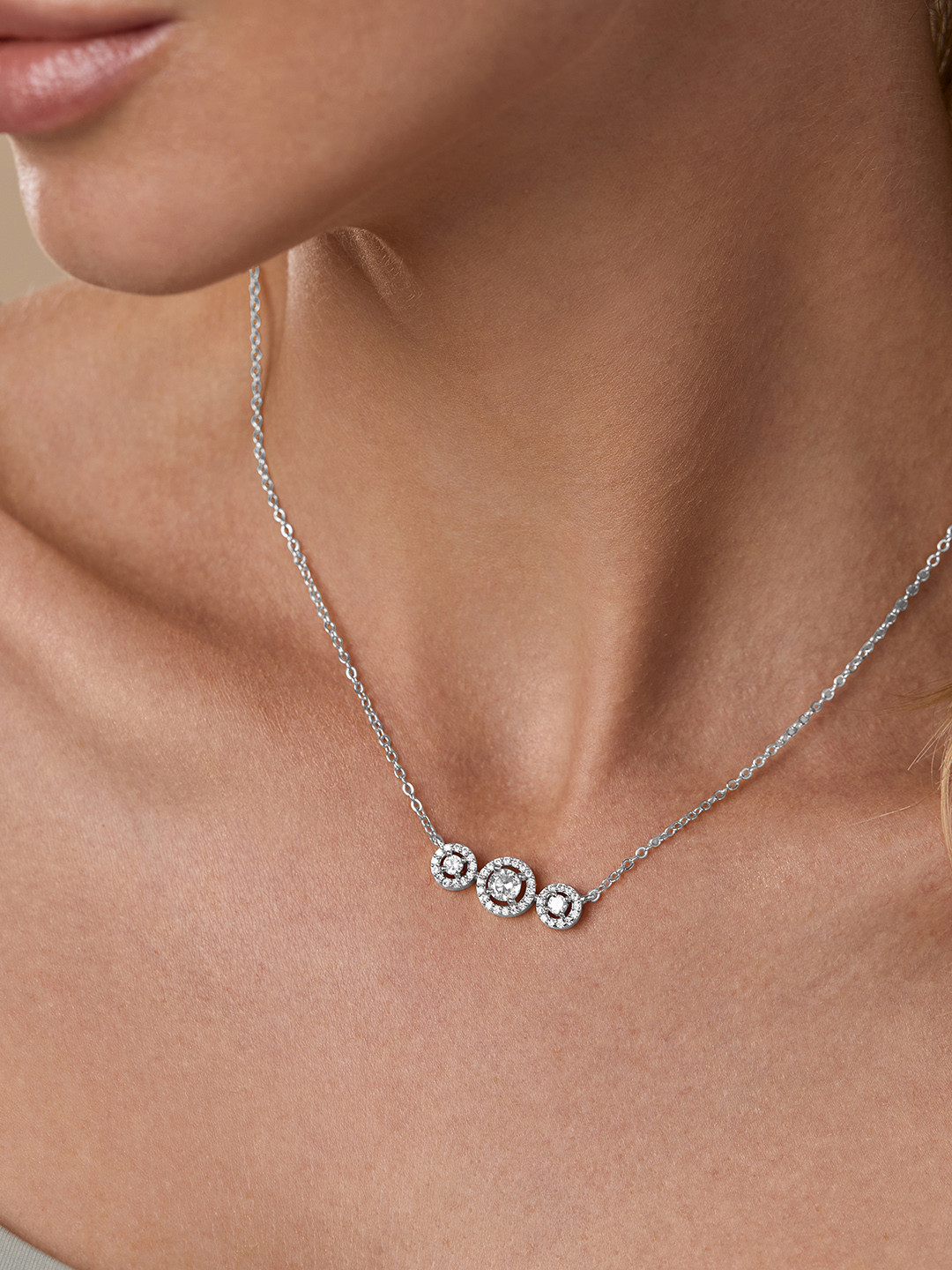 

MINUTIAE Silver-Toned Brass Silver-Plated Necklace
