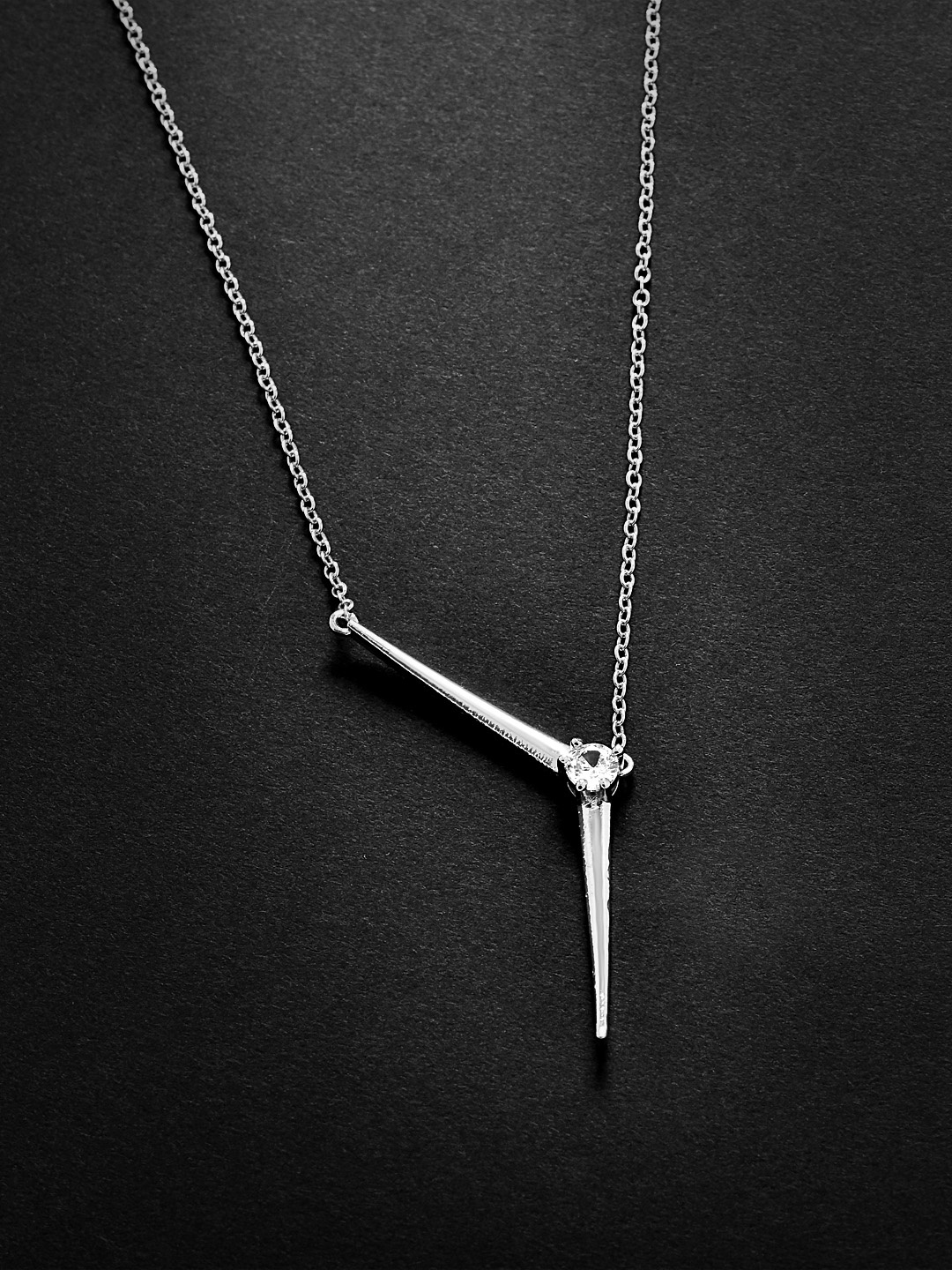 

MINUTIAE Silver-Toned Brass Silver-Plated Necklace