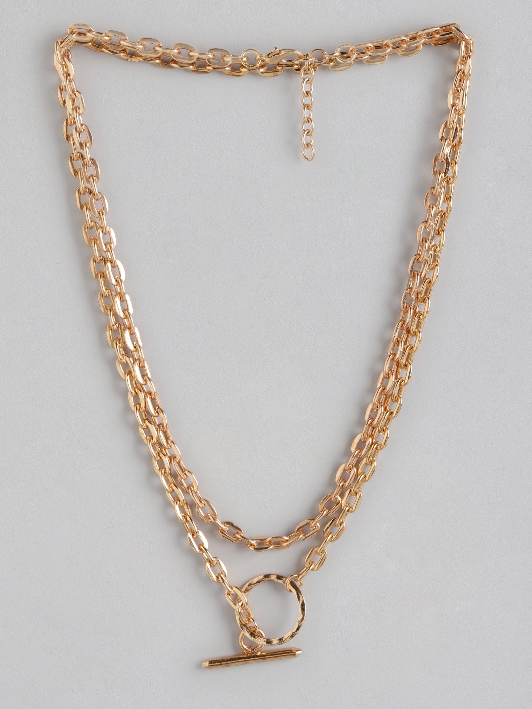 

DressBerry Set of 2 Rose Gold-Toned Necklaces