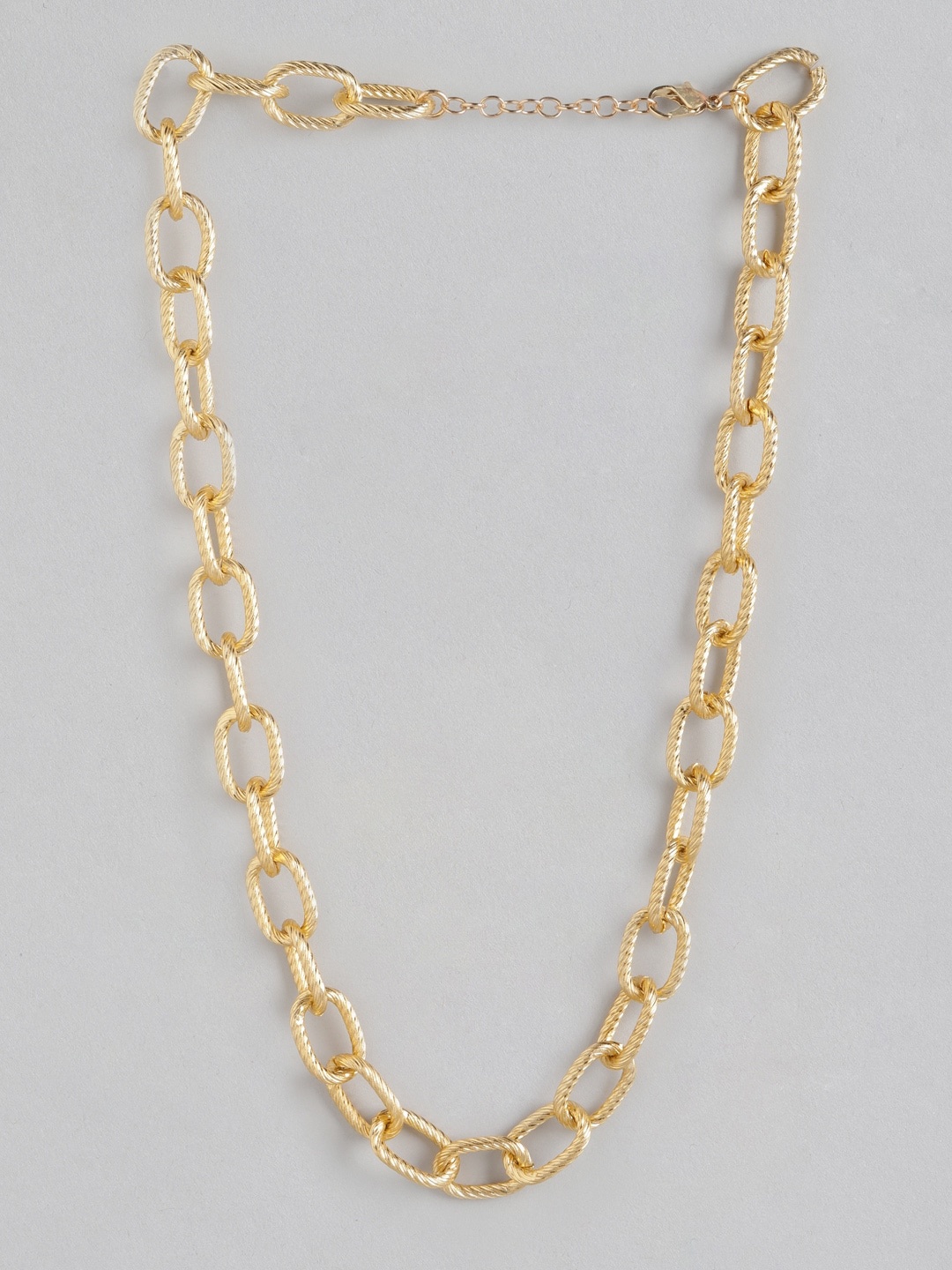 

DressBerry Gold-Toned Link Necklace