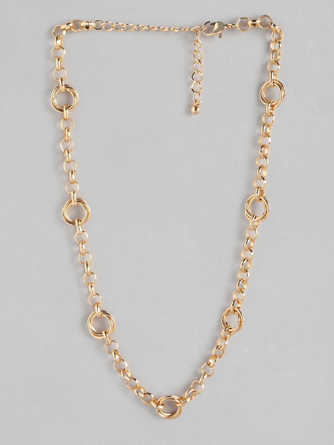 

DressBerry Gold-Toned Link Handcrafted Necklace