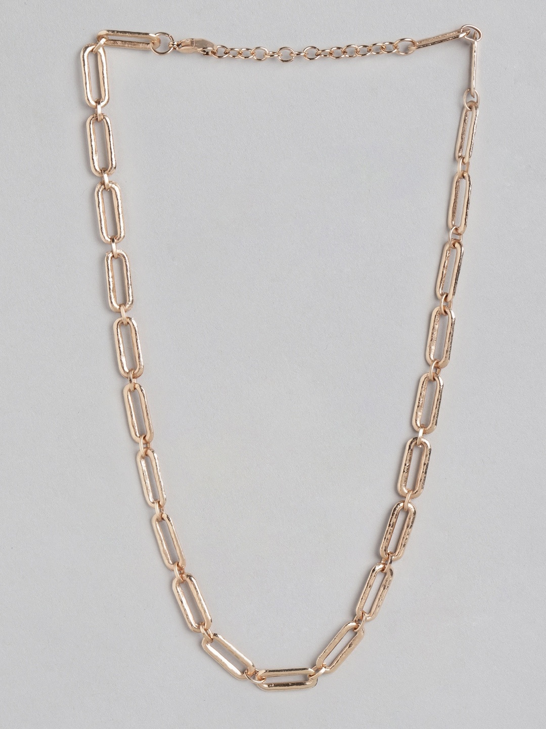 

DressBerry Gold-Toned Solid Linked Necklace