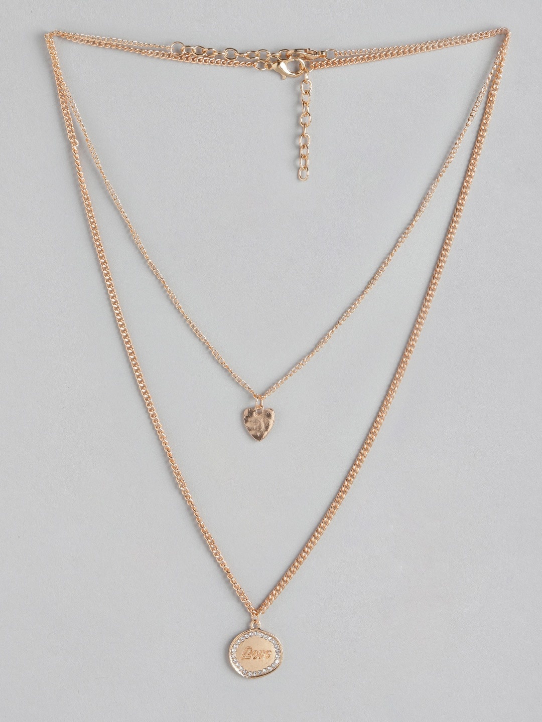 

DressBerry Set of 2 Necklaces, Rose gold