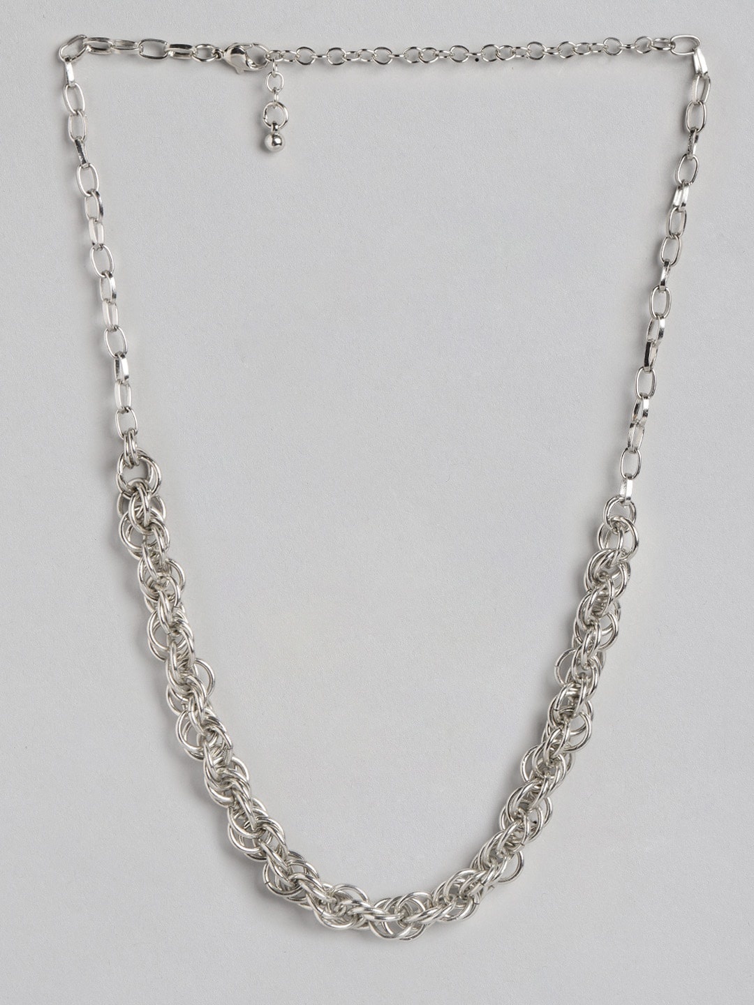 

DressBerry Silver-Toned Link Necklace
