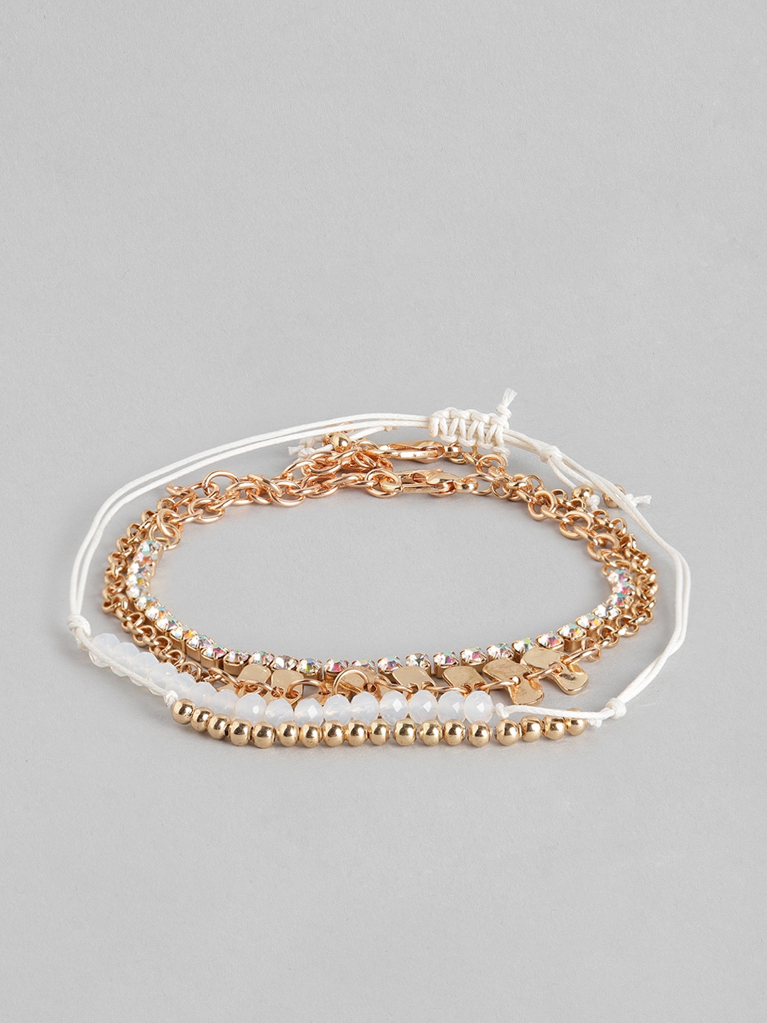 

DressBerry Women Set of 3 Bracelets, Rose gold