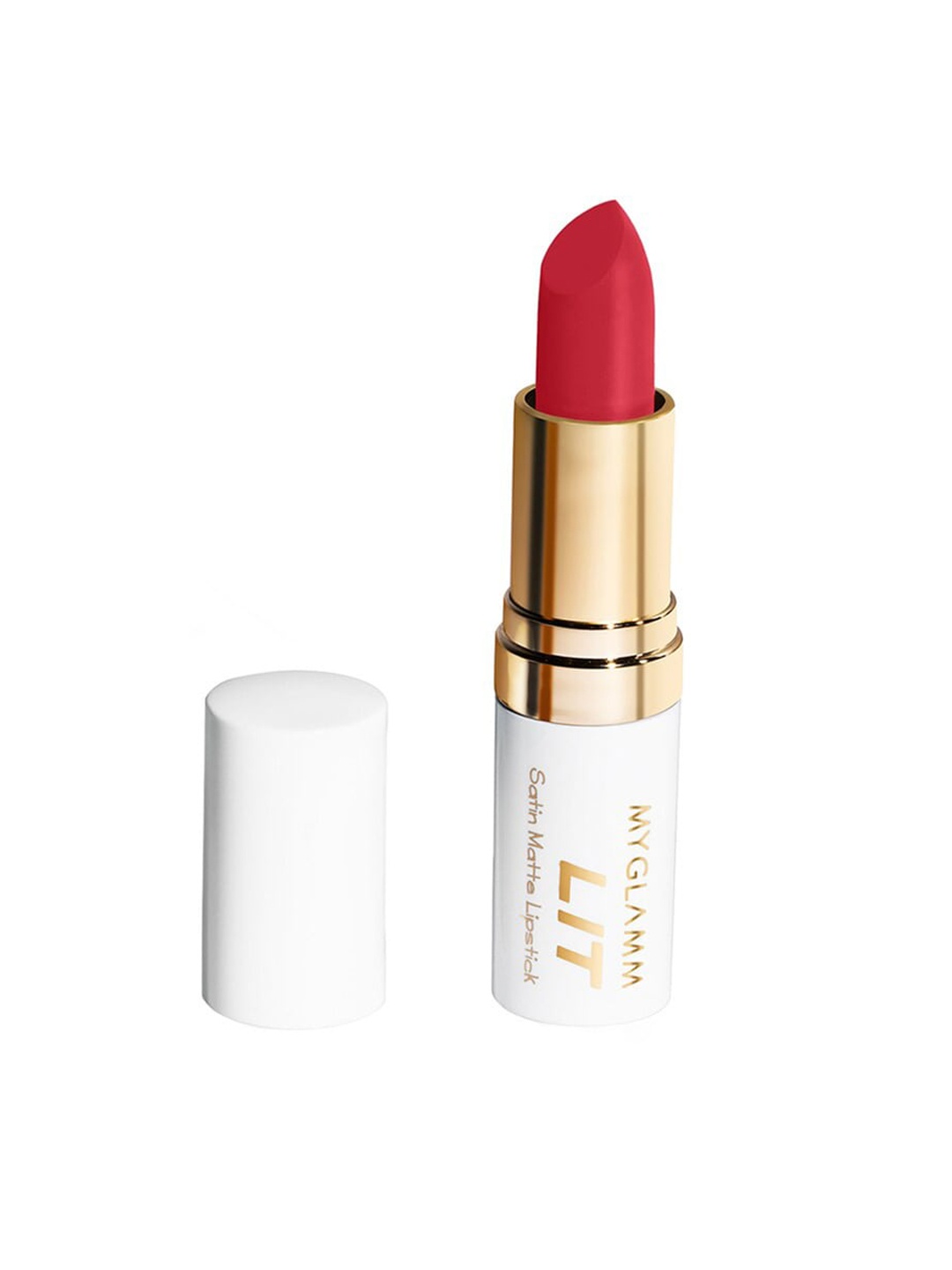 

MyGlamm LIT Satin Matte Lipstick-Jane The Virgin - 4.5g, Red