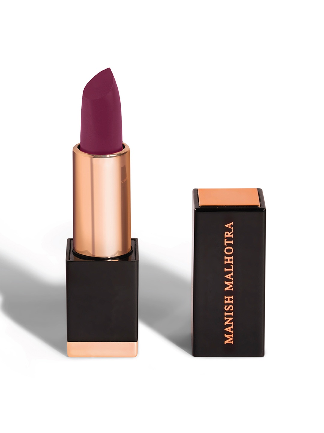 

Manish Malhotra Beauty By MyGlamm Hi-Shine Lipstick-Berry Wine-4g, Purple