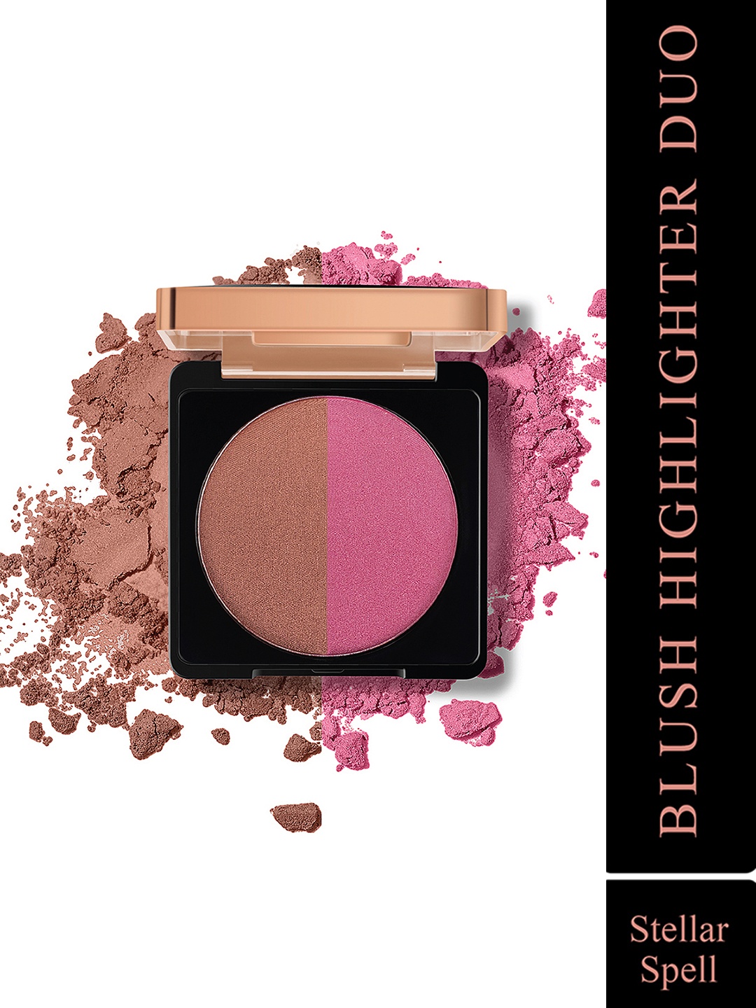 

Manish Malhotra Beauty By MyGlamm Blush Highlighter Duo-Stellar Spell -9g, Copper