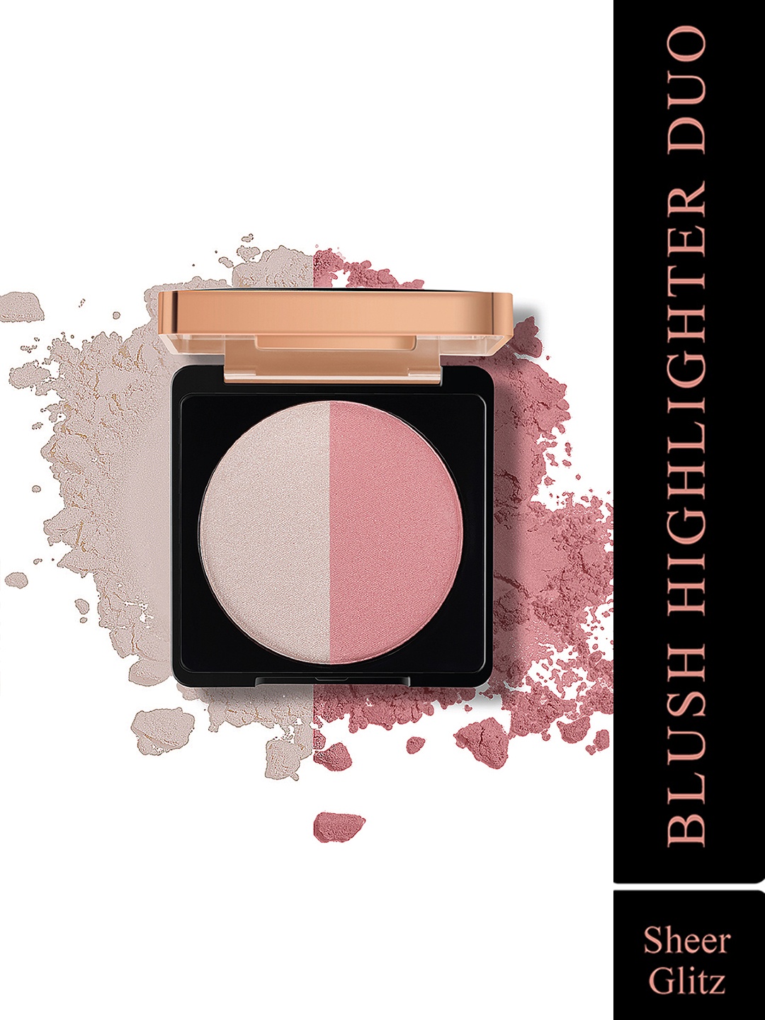 

MyGlamm Manish Malhotra Beauty Blush Highlighter Duo - Sheer Glitz, Silver