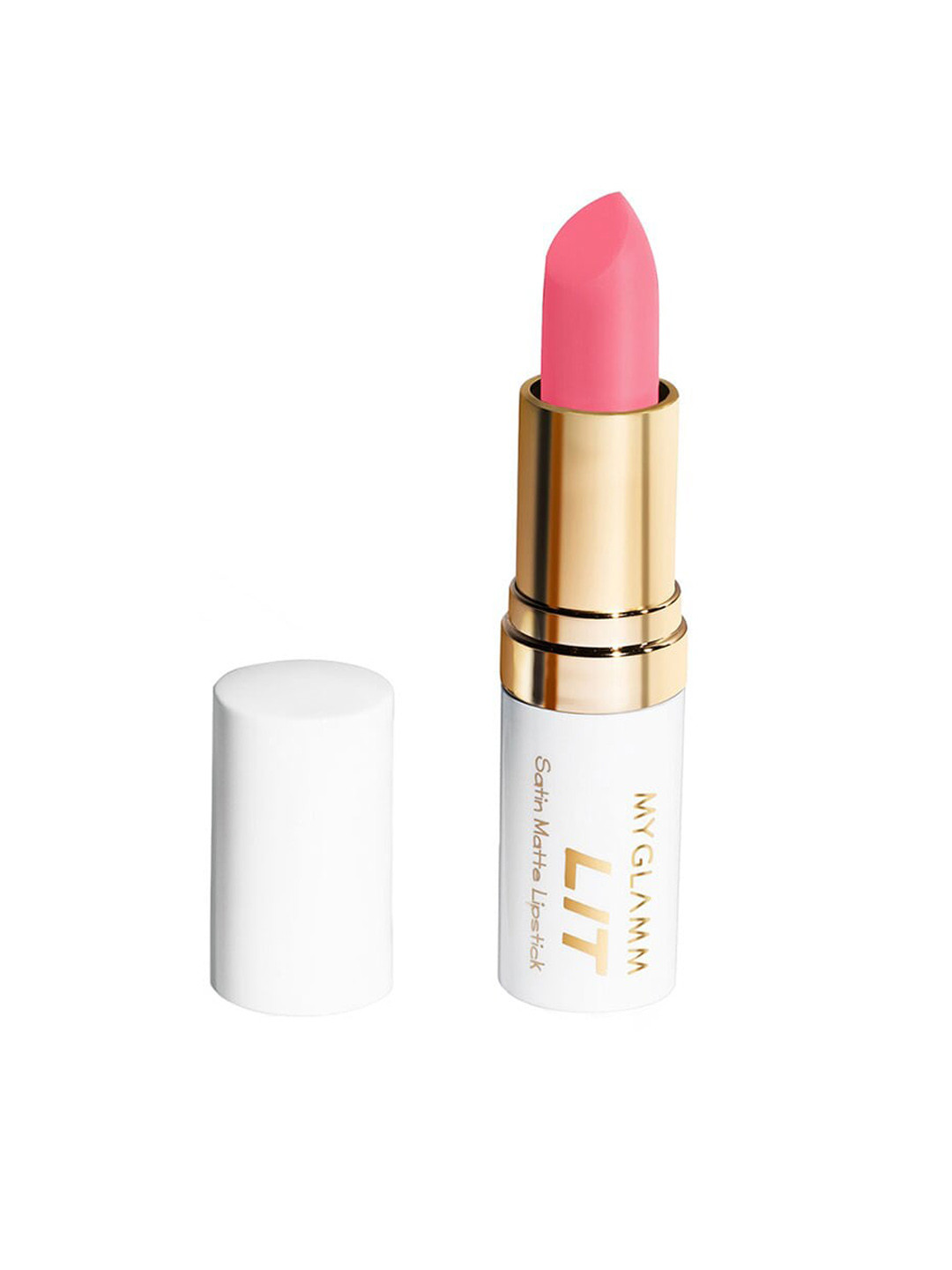 

MyGlamm LIT Satin Matte Lipstick - Dynasty, Pink