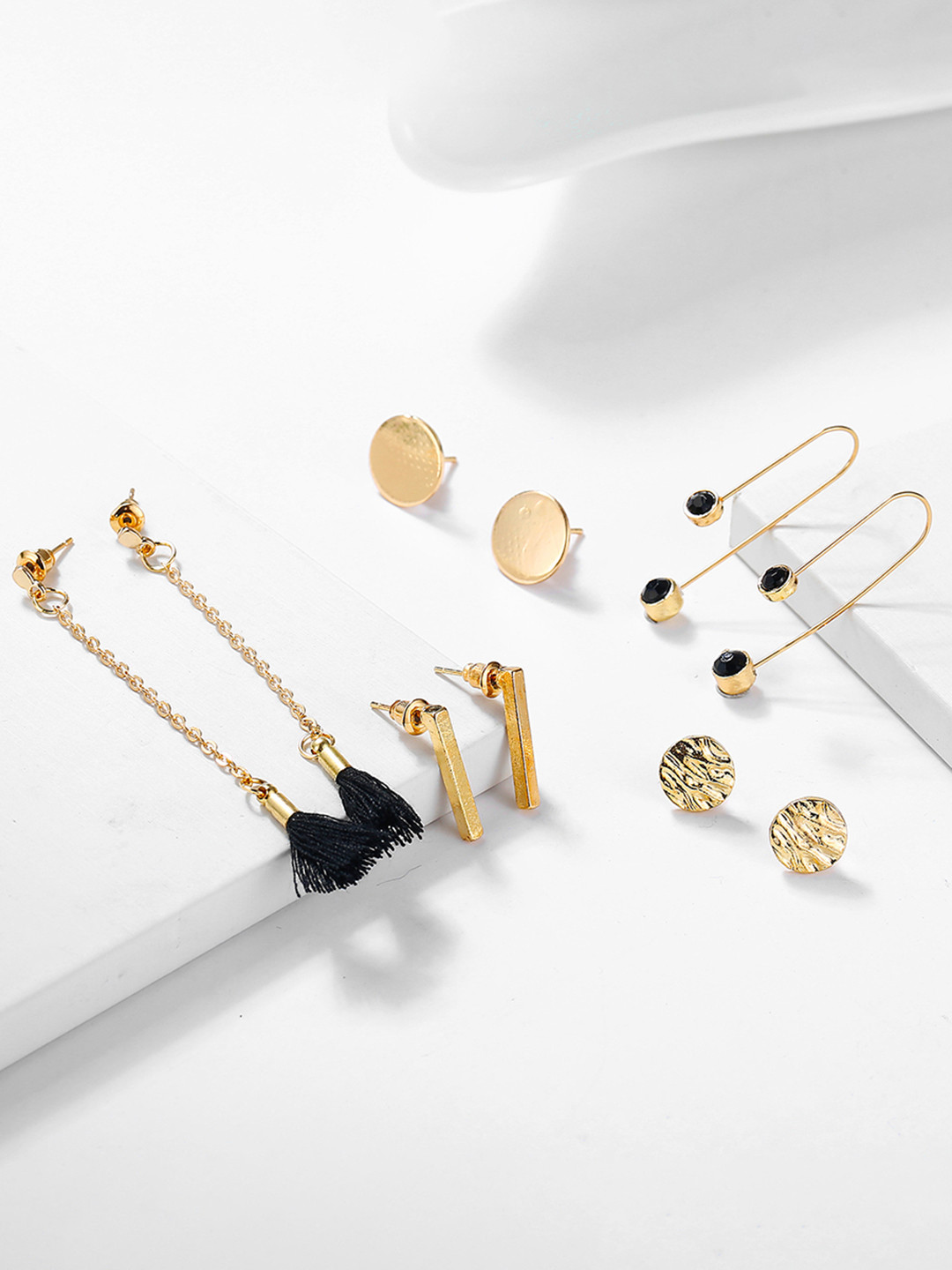 

URBANIC Gold-Toned Set Of 5 Earrings