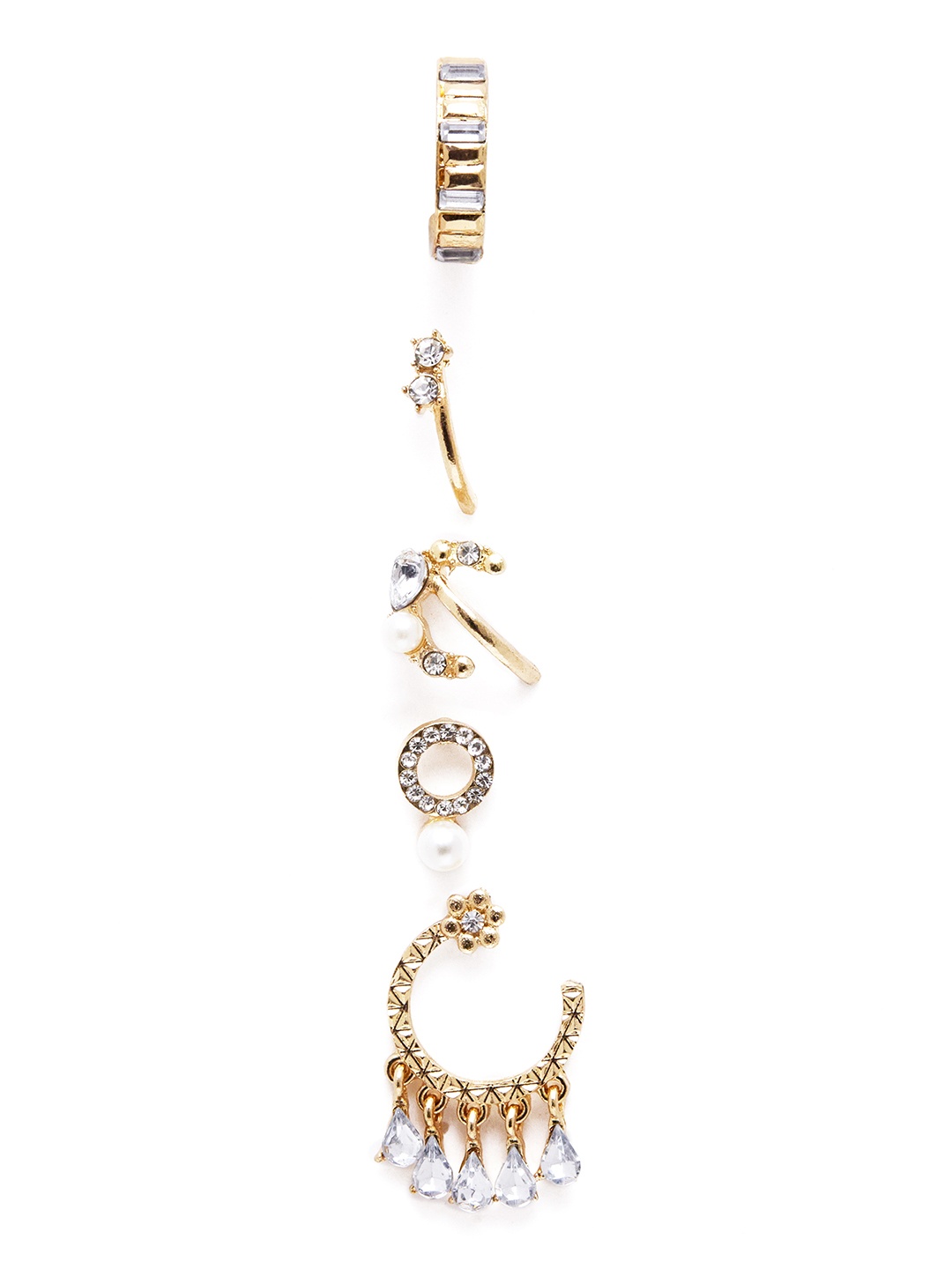 

URBANIC Gold-Toned Circular Studs Earrings