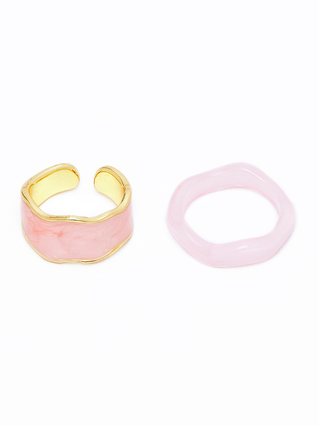 

URBANIC Women Set of 2 Pink Rings
