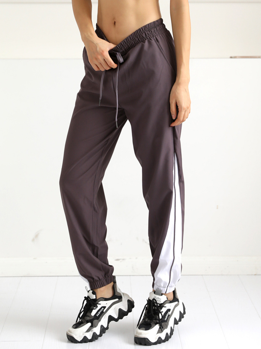 

URBANIC Women Charcoal Grey Joggers
